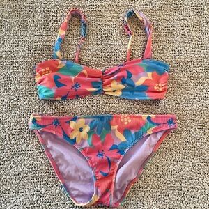 Hollister Floral Bikini Top and Bottom
